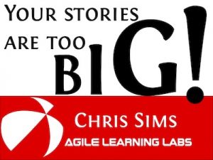 Text: Your stories are too big!