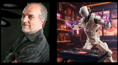 David Bernstein and a robot